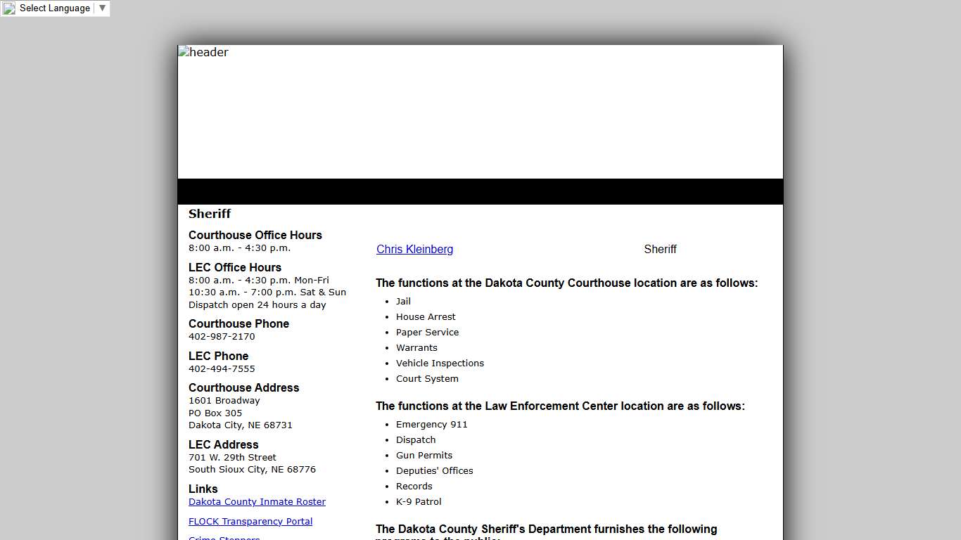 Dakota County Sheriff